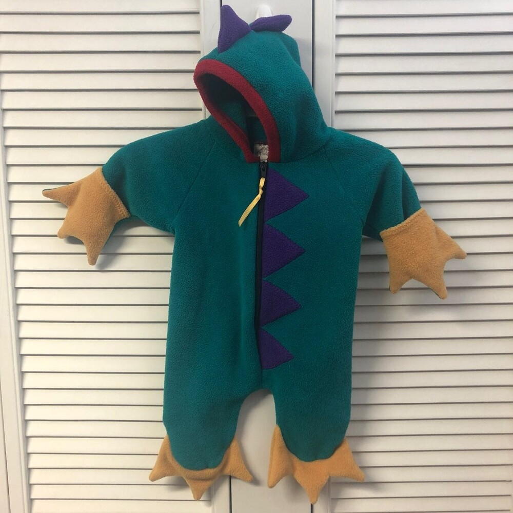fleece Costume snowsuit dragon 0-3